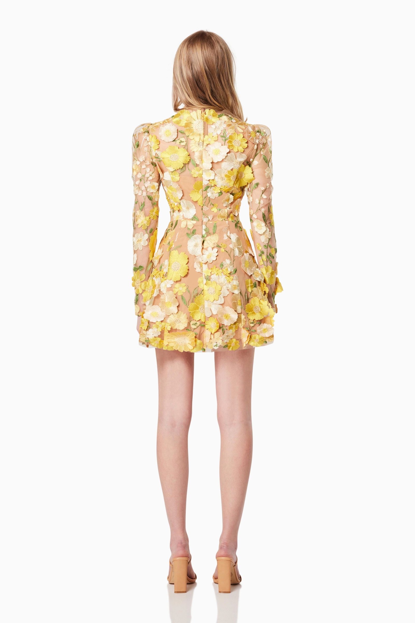 ELLIATT GOLDEN VOICE DRESS - YELLOW MULTI photo 4