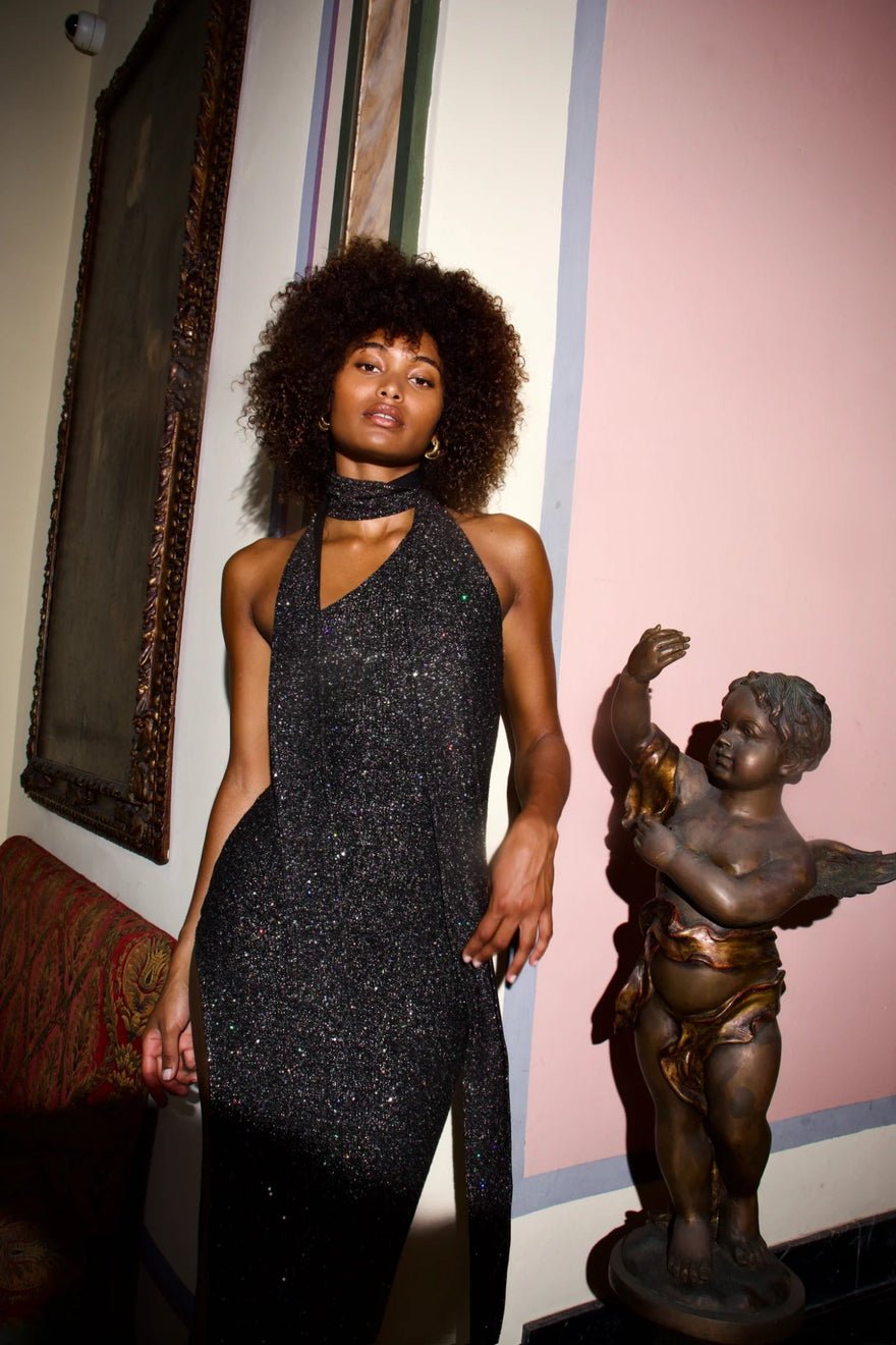 Asta Resort Jennifer Dress Charcoal Sequin photo 2
