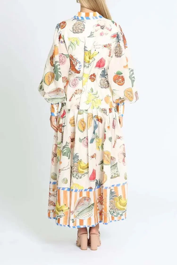 Alemais Theo Shirt Dress Multi Print Size 10 photo 3