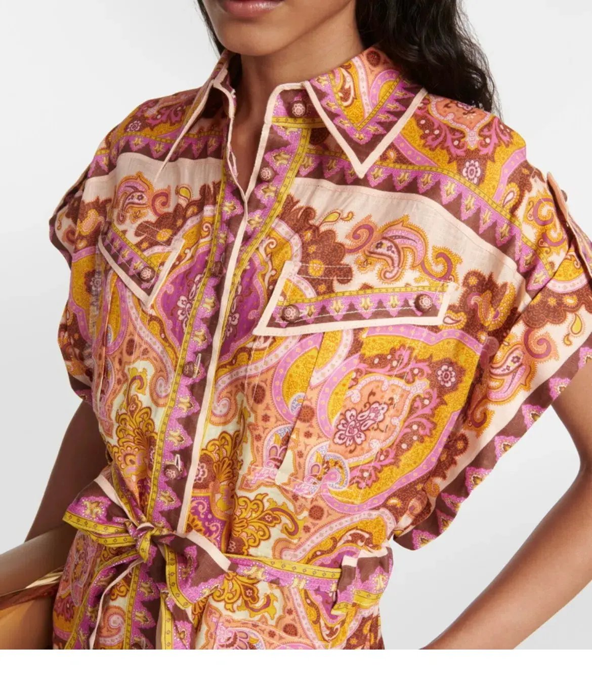 Zimmermann Halcyon Playsuit Pink Rose Size 12/M photo 3