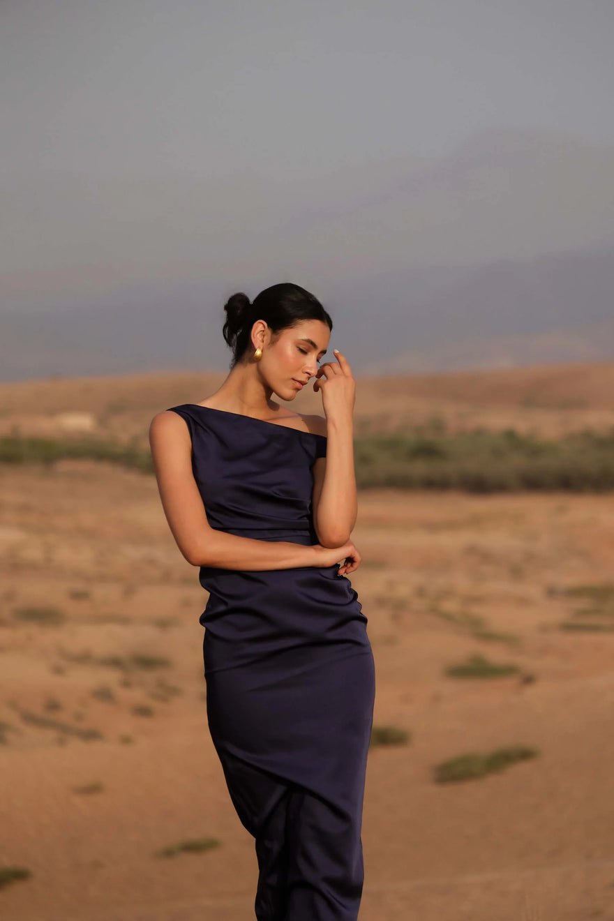 Elle Zeitoune Kaira Dress - Midnight Blue photo 2