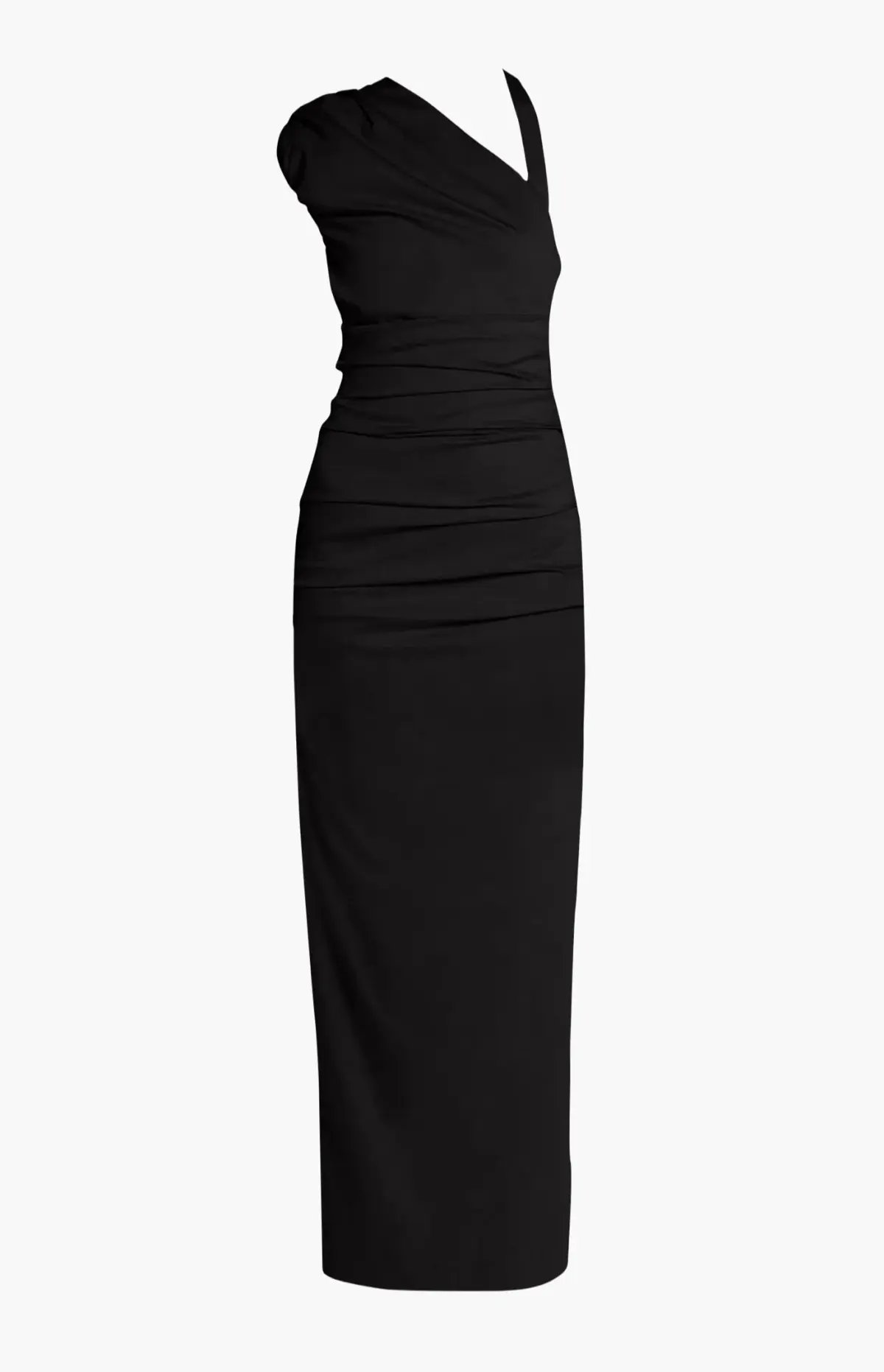 Sir the Label Giacomo Gathered Gown Black Size 8 photo 3
