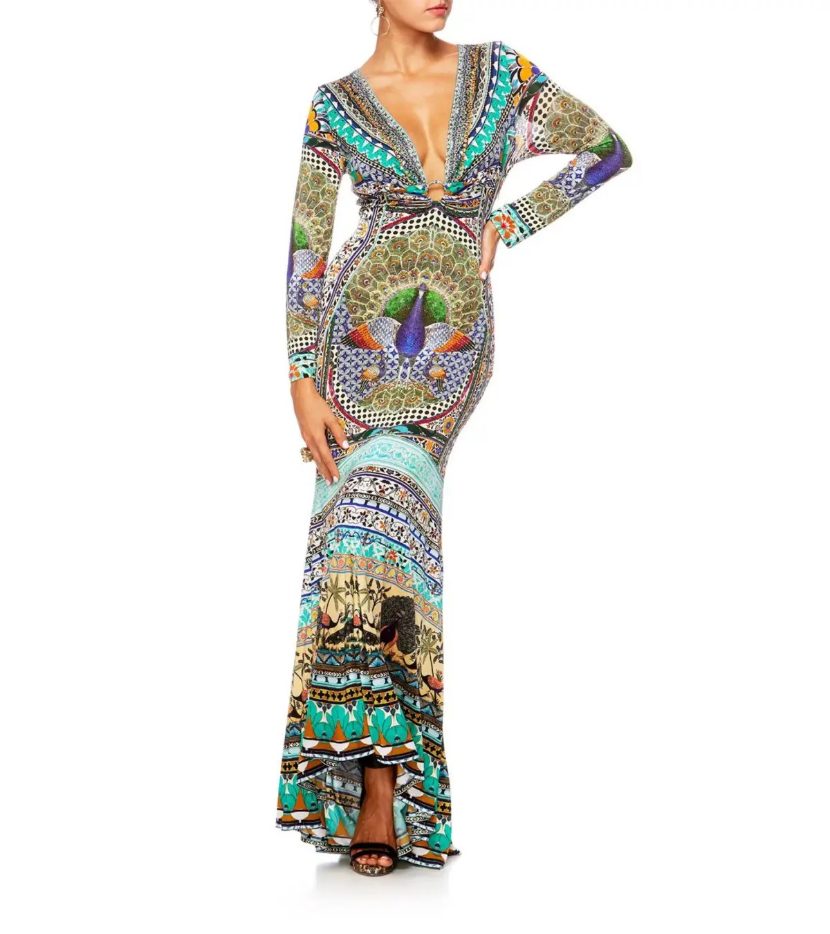 Camilla U Ring Neckline Long Dress The King And I Size XS / AU 8 photo 2