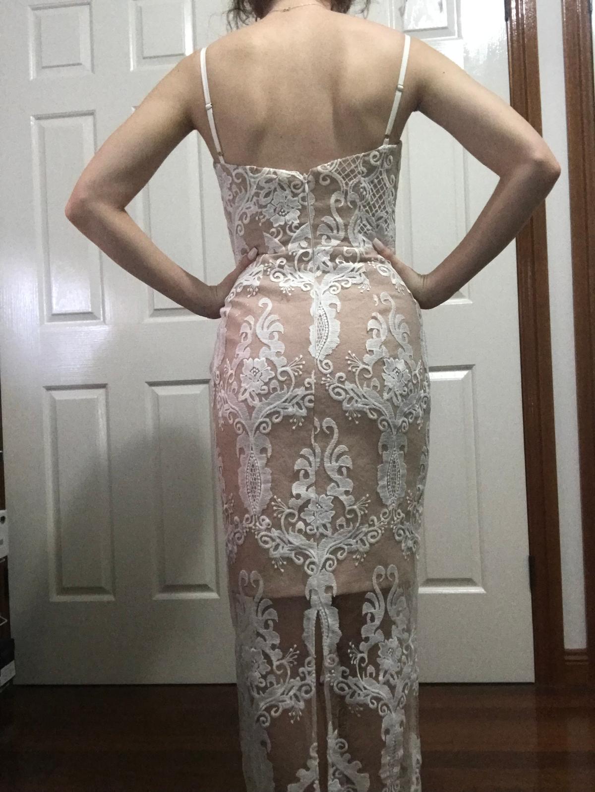 Elle Zeitoune Victoria Gown White Size 6 photo 4