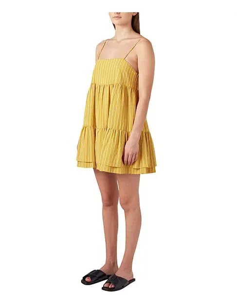 Camilla And Marc Pollino Stripe Dress Yellow Size 6 photo 2
