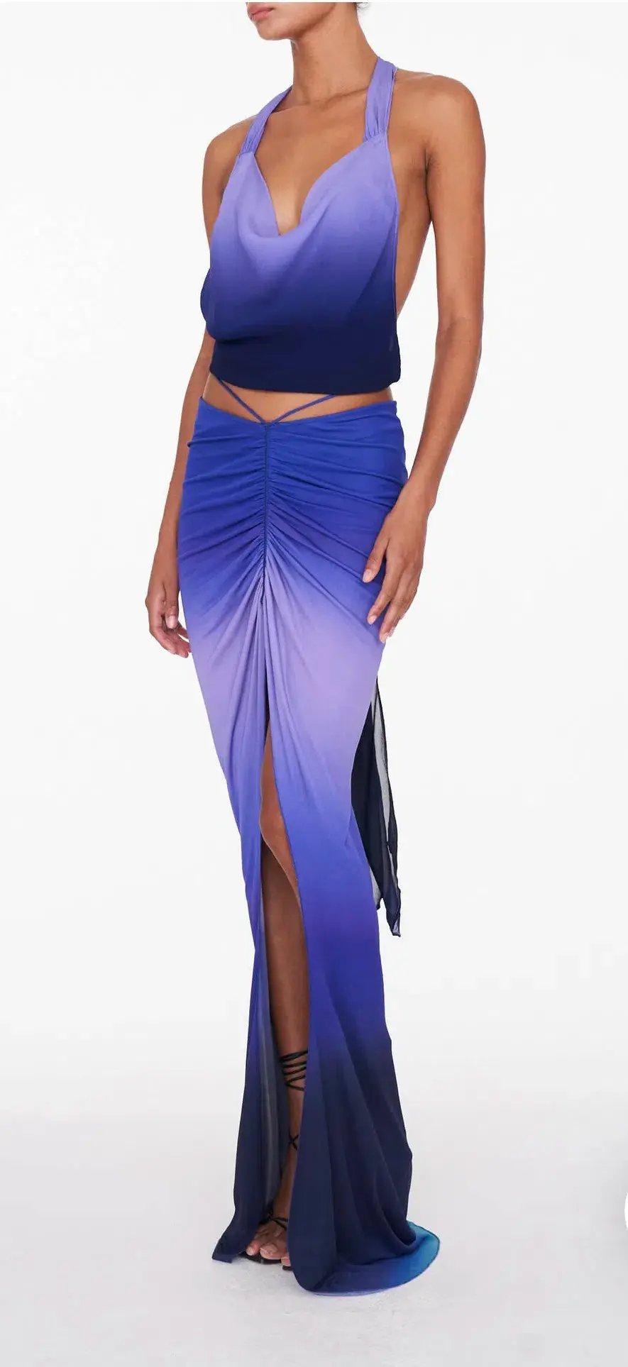 Rat & Boa Nova Top & Atlantis Skirt Set Blue Ombre Size S / AU 8 photo 4