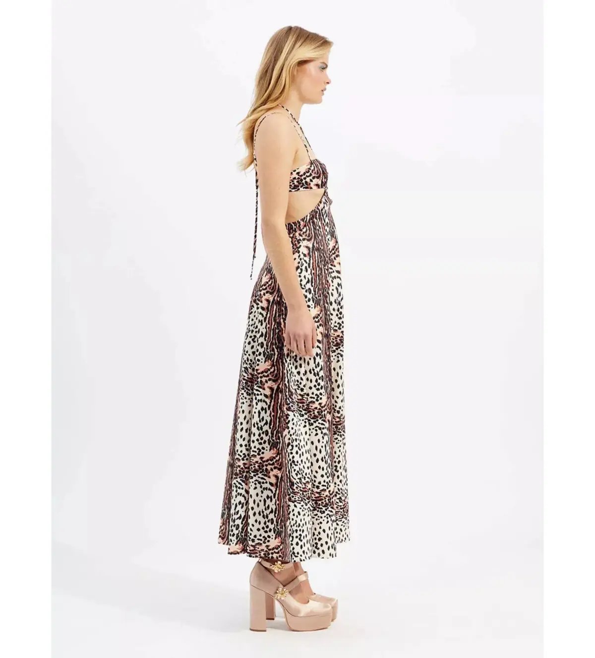Alice McCall Havana Affair Midi Dress Tigers Eye Print Size XL / AU 14 photo 2