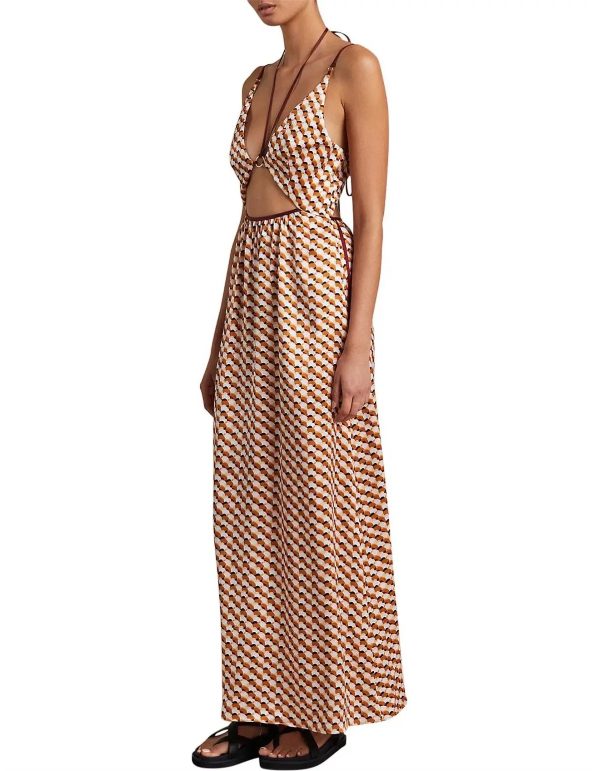 Bec & Bridge Casablanca Cut Out Maxi Dress Multi Size 8 photo 2