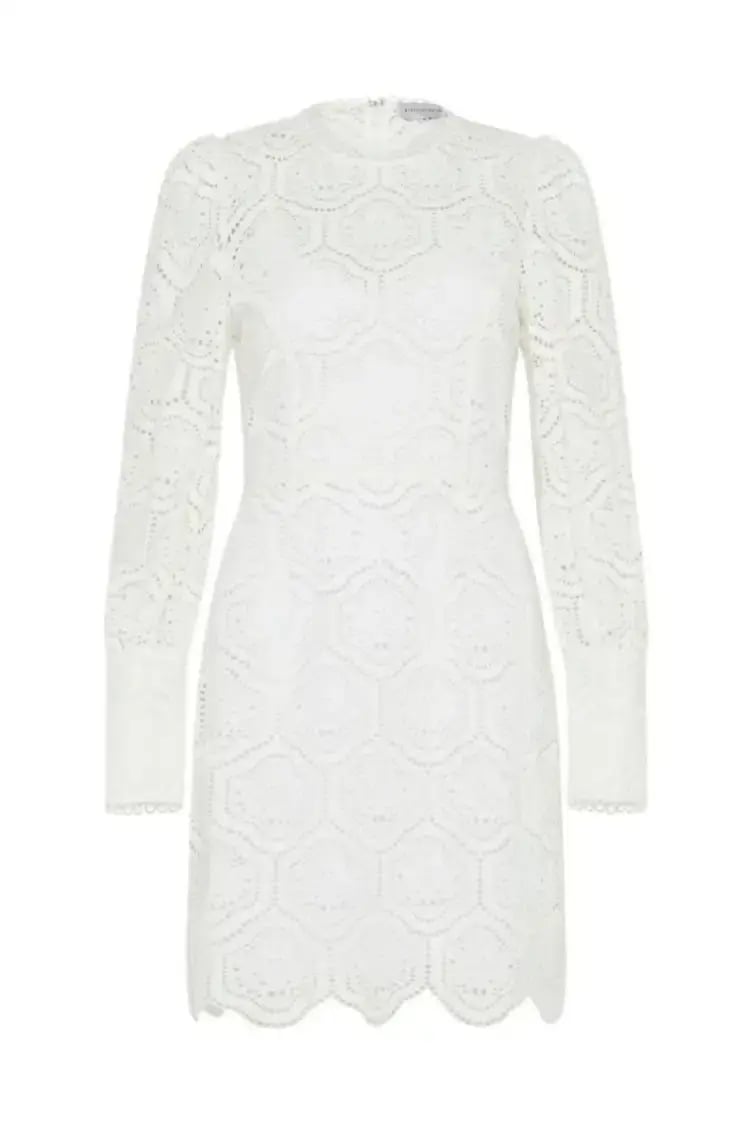 Rebecca Vallance Savannah Mini Dress Ivory Size 8 photo 2