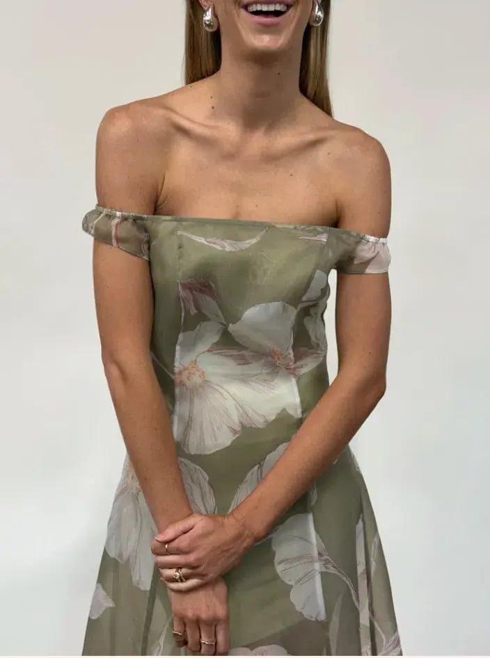 By Nicola Clementine Maxi Dress in Peppermint Floral Size 12 photo 2