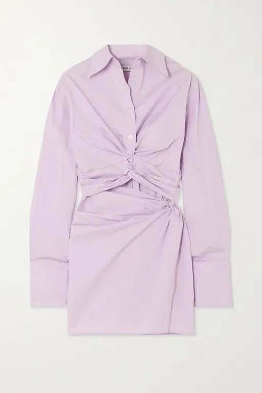 Anna Quan Dress Lola Shirt Dress Lilac Size 12 photo 4