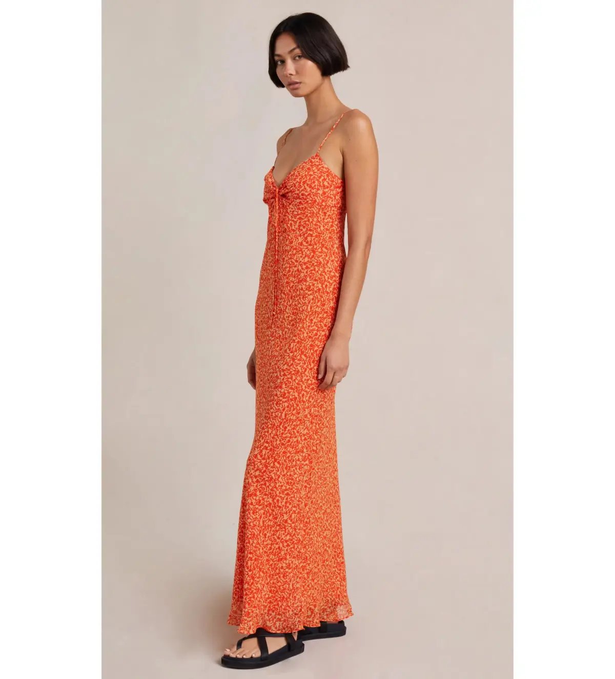 Bec & Bridge Cheri Maxi Dress Orange Size AU 8 photo 2
