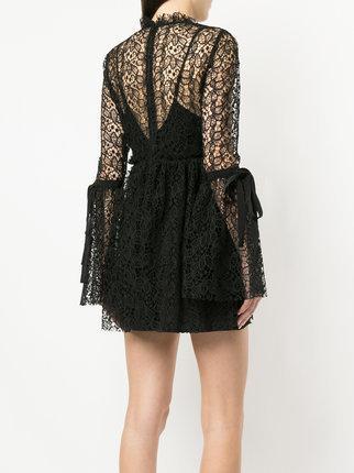 Alice McCall Back To You Lace Mini Dress Black Size 6 photo 4