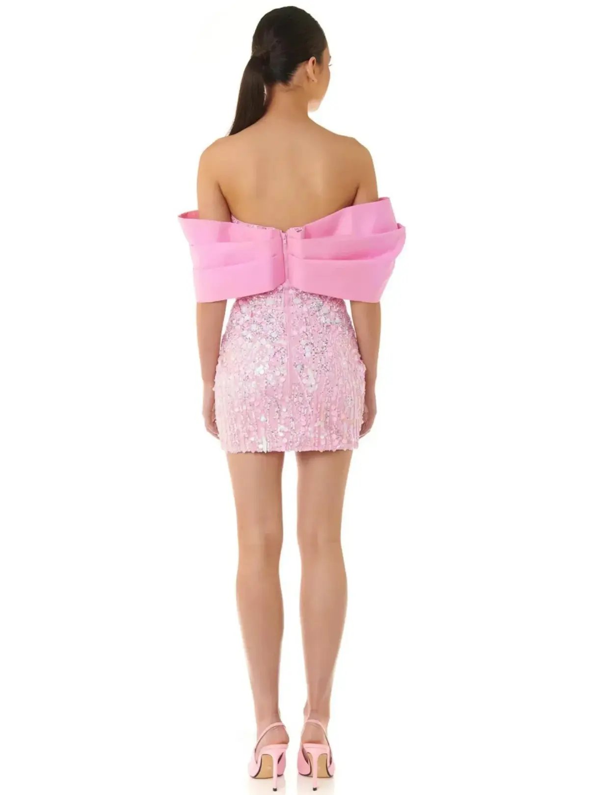 Eliya The Label Bianca Mini Dress Pink Size L / AU 12 photo 3