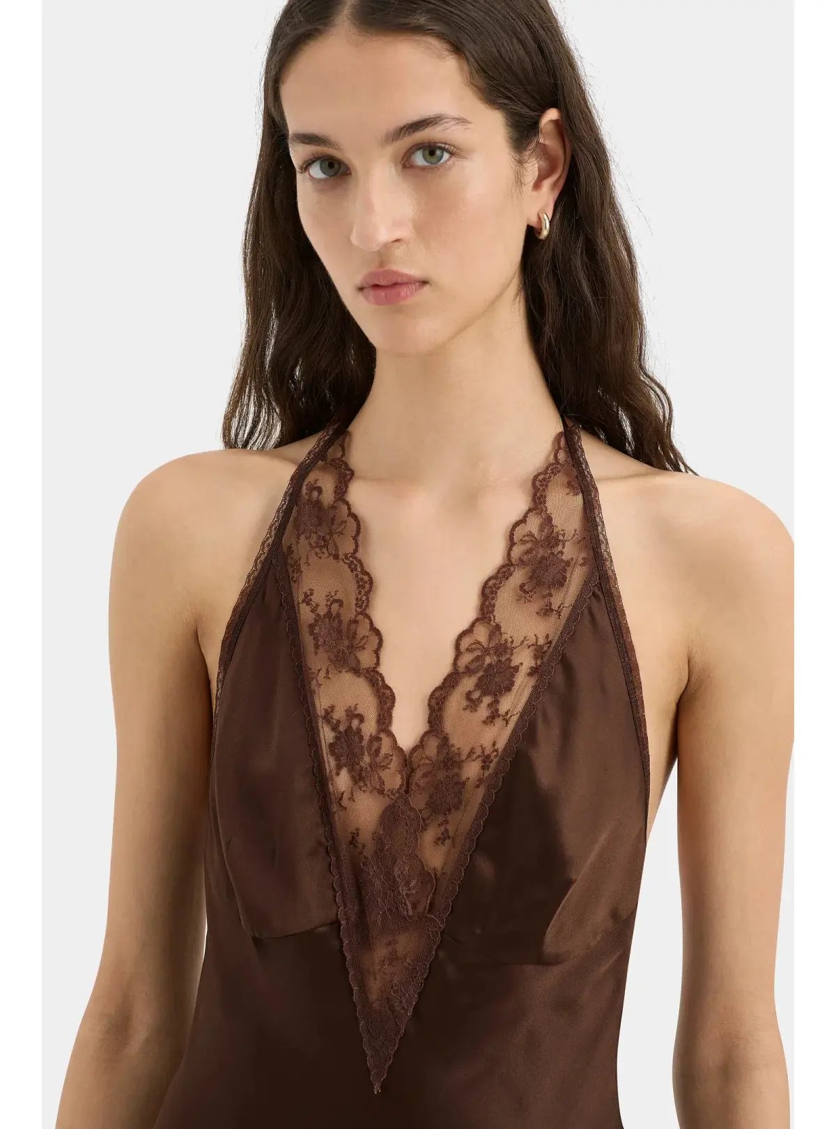 Sir the Label Aries Halter Gown in Chocolate Size 2 / AU 10 photo 2