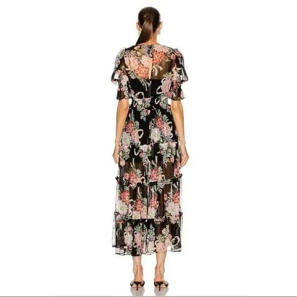 alice McCALL - Pretty Thing Midi Dress Black Size 8 photo 3