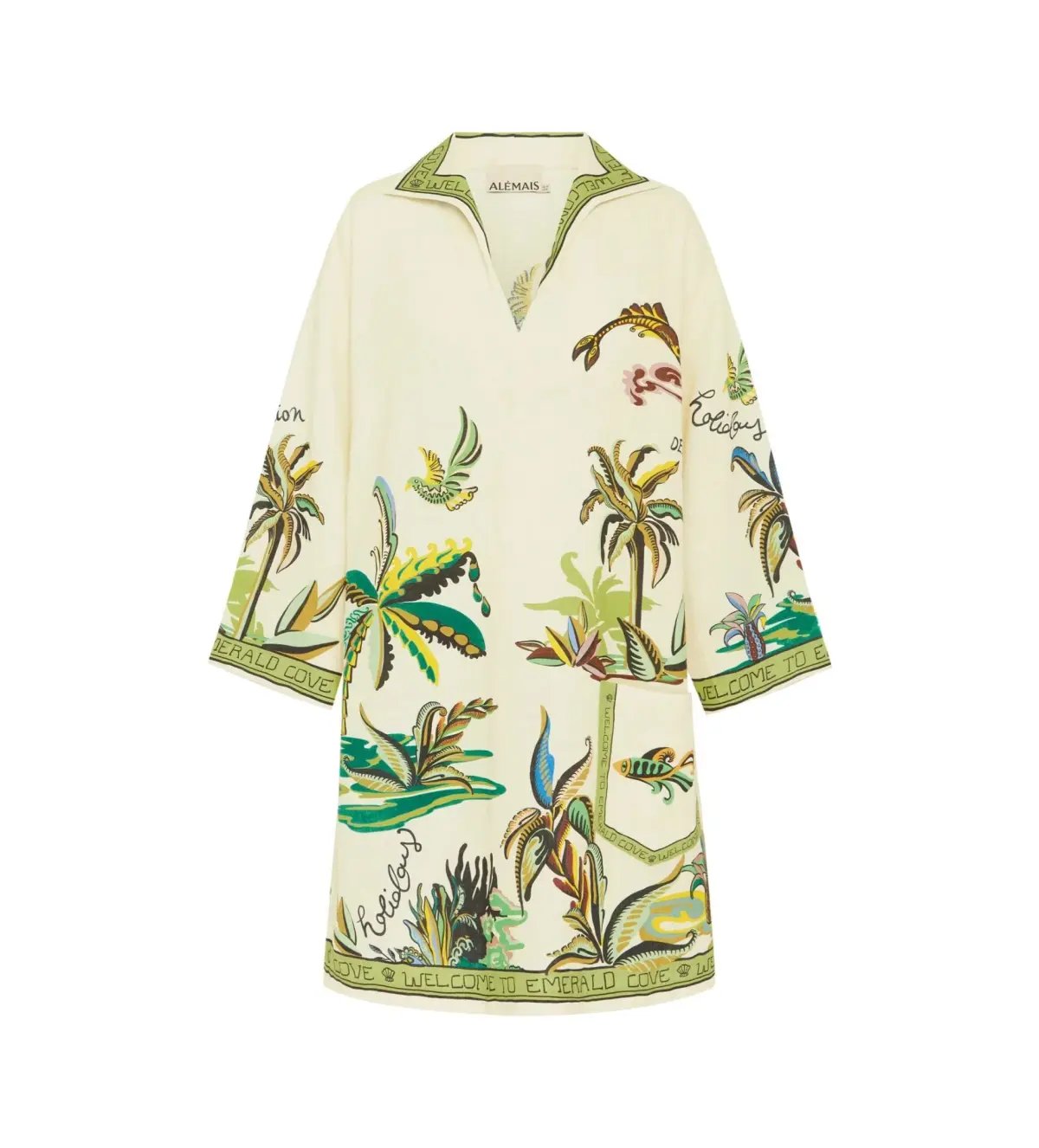 Alemais Day Dream Tunic Mini Dress Multi Print Size AU 12 photo 6