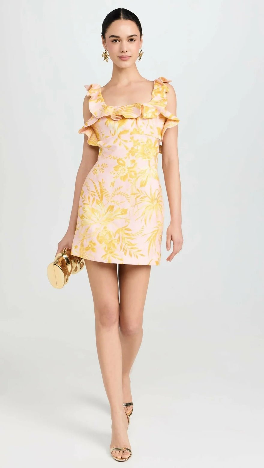 Zimmermann Golden Ruffle Mini Dress photo 4