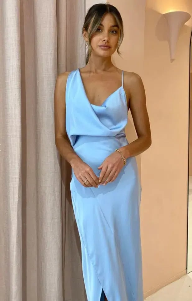 One Fell Swoop Muse Maxi Dress in Carolina Blue Size 8 photo 2