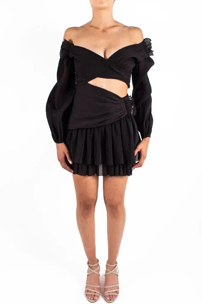Zimmermann Golden Surfer Mini Dress in Black Size 0 / AU 8 photo 2