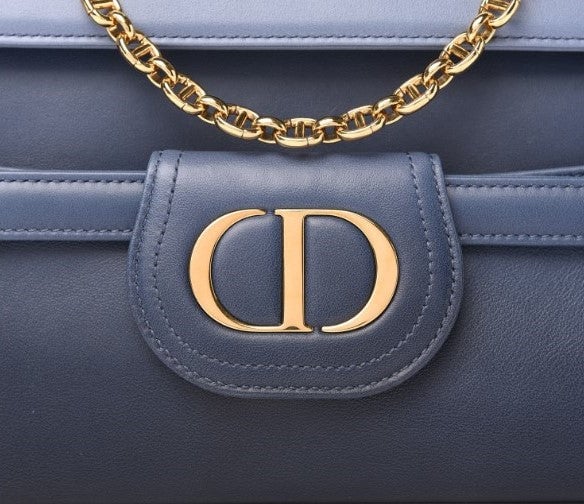 Dior Double Medium Chain Bag Indigo Blue photo 4