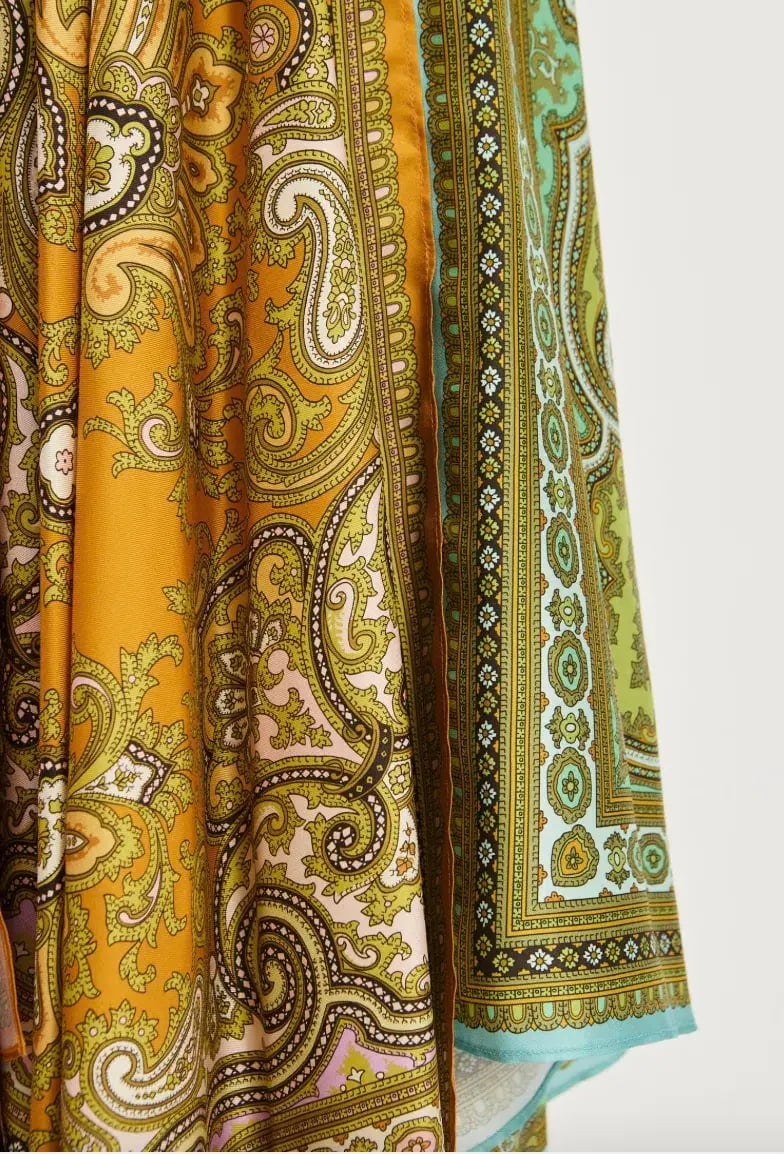 Alémais Clemenza Shirt and Scarf Skirt Set Multi Size 16 photo 4