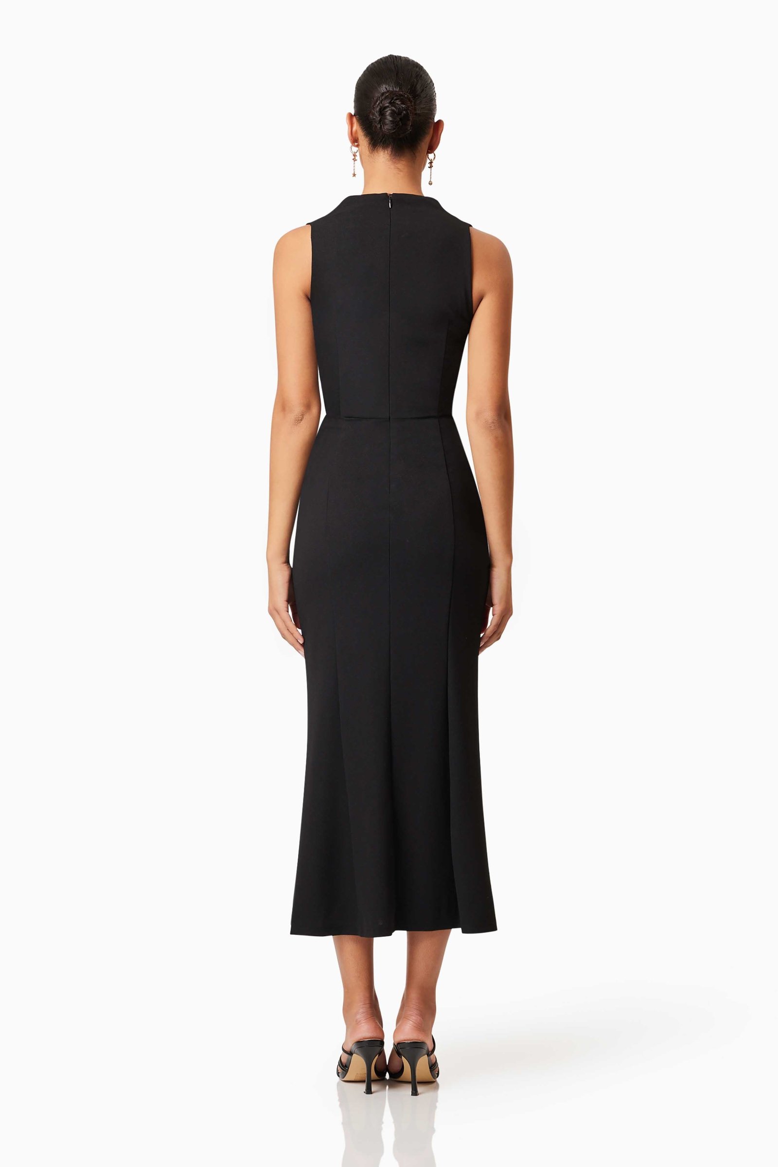 ELLIATT JAMIE MIDI DRESS - BLACK photo 5