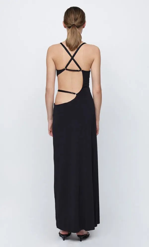 Bec & Bridge Zadie Wrap Maxi Dress Black Size 8 photo 2