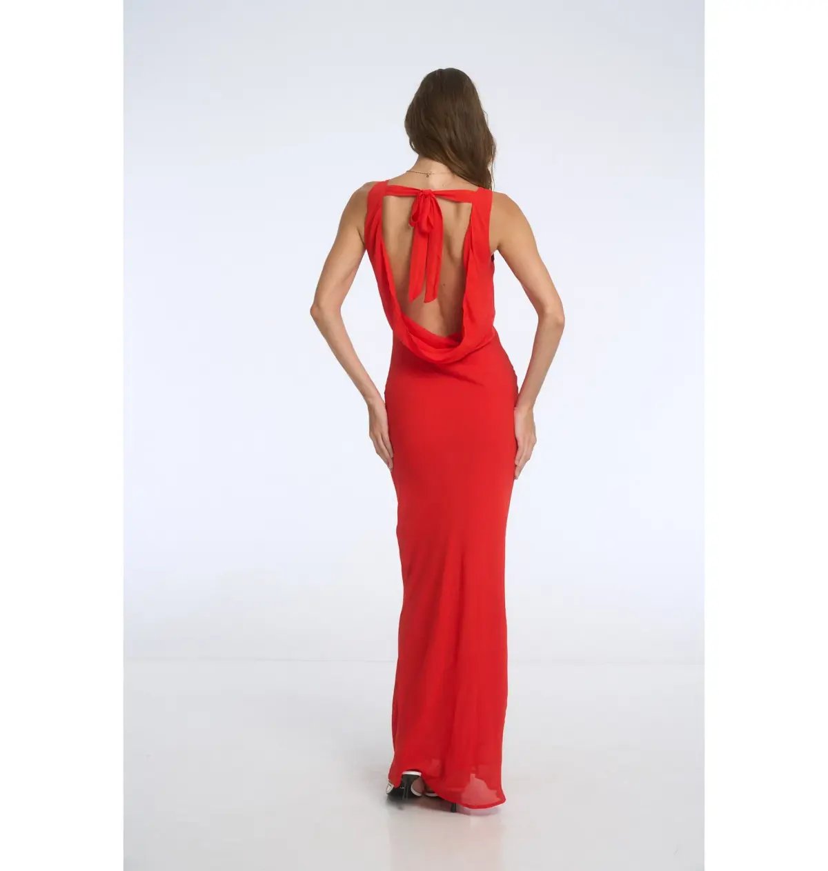 Isabelle Quinn Gracie Maxi Dress Red Size AU 10 photo 2