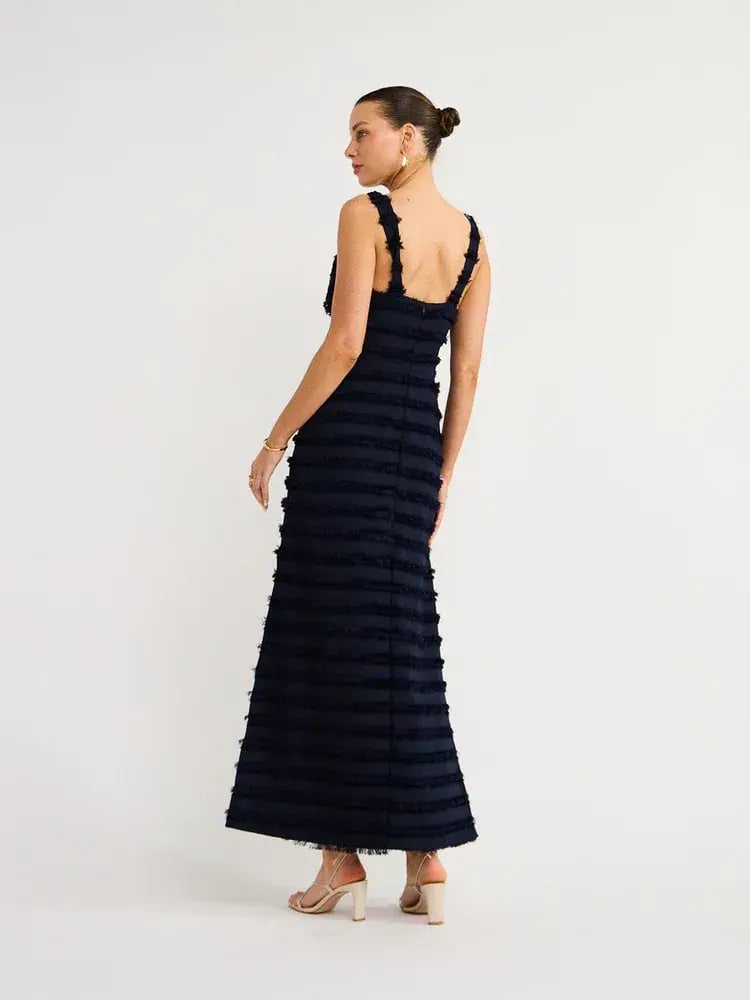 Anna Quan Sofia Dress in Black Feather Size 8 photo 33