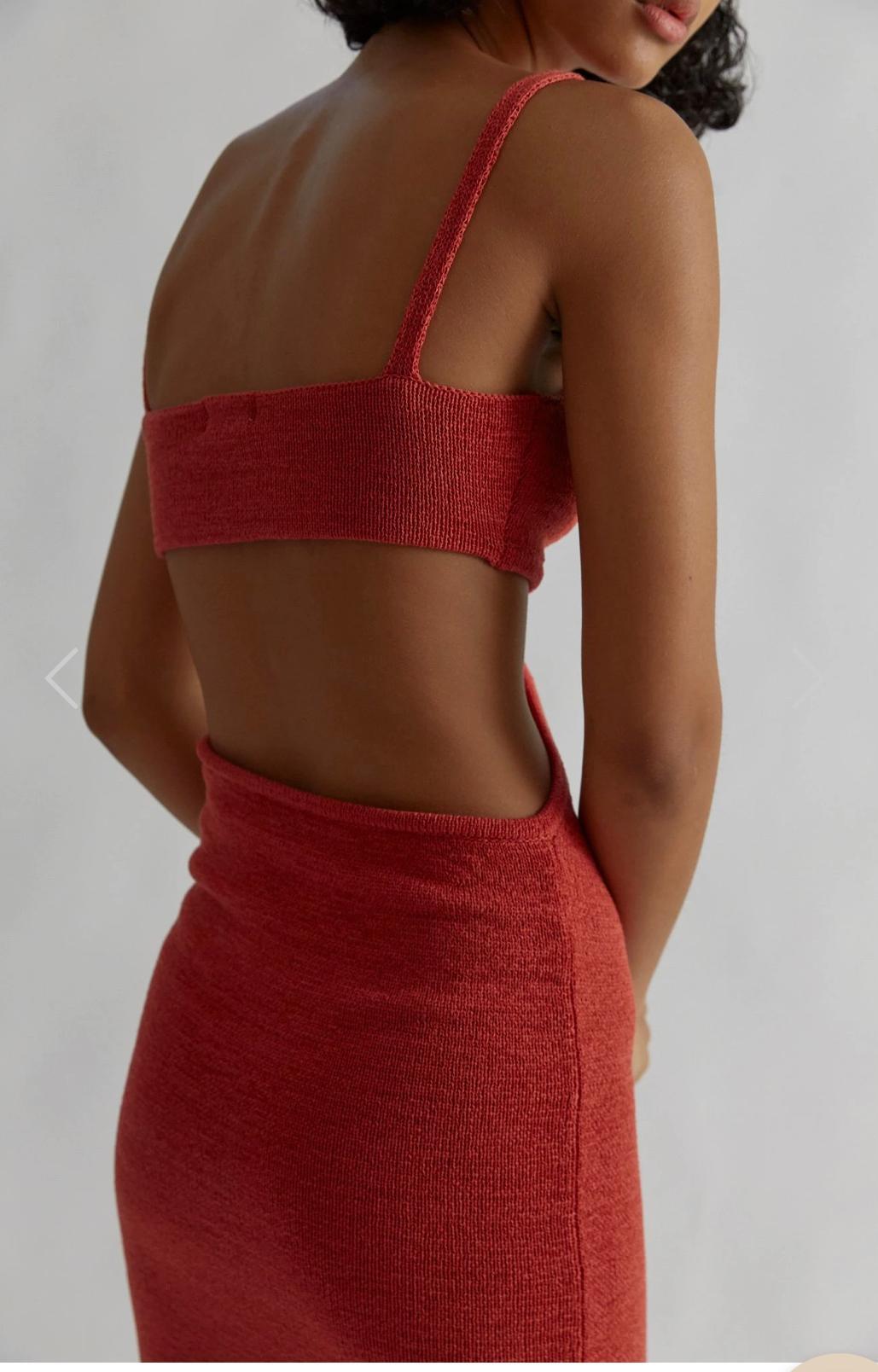 Henne Ineke Dress Red  Size 6 photo 3