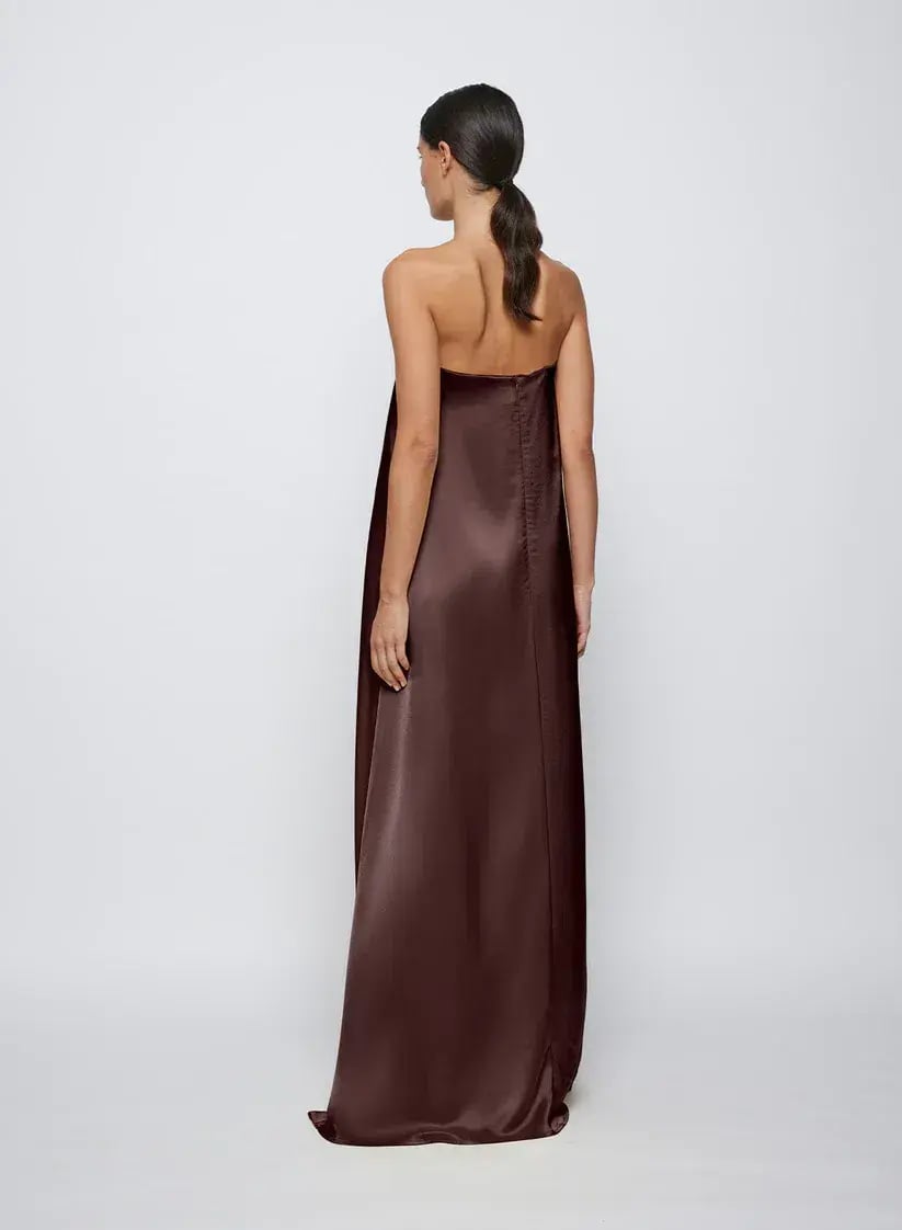 Anna Quan Delfina Dress Shaved Chocolate Size 8 photo 3