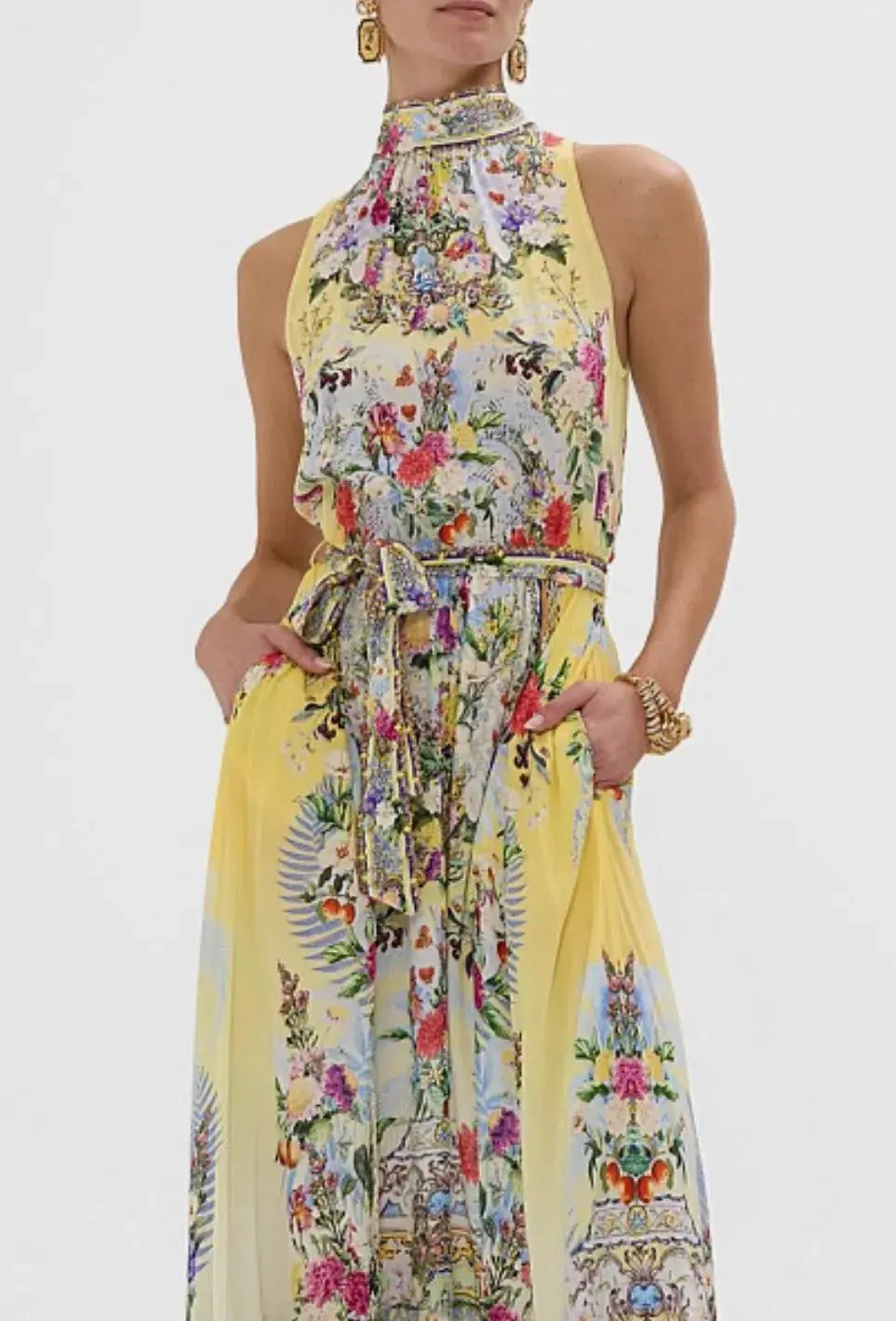 Camilla Necktie Dress With Elasticated Waist Size S/Au 10 photo 3