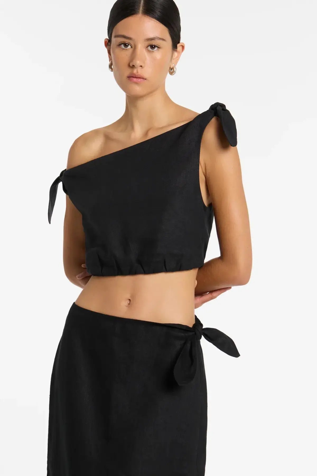Sir the Label Bettina Top & Skirt Set Black Size 6 photo 3
