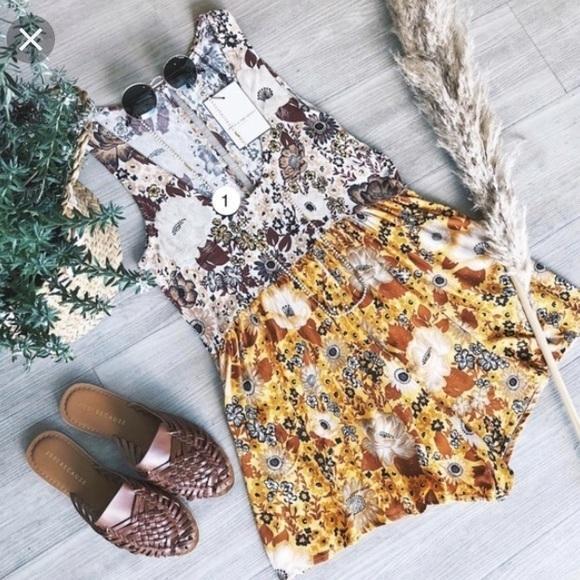 Spell // Desert Daisy Romper ~ Mustard photo 3