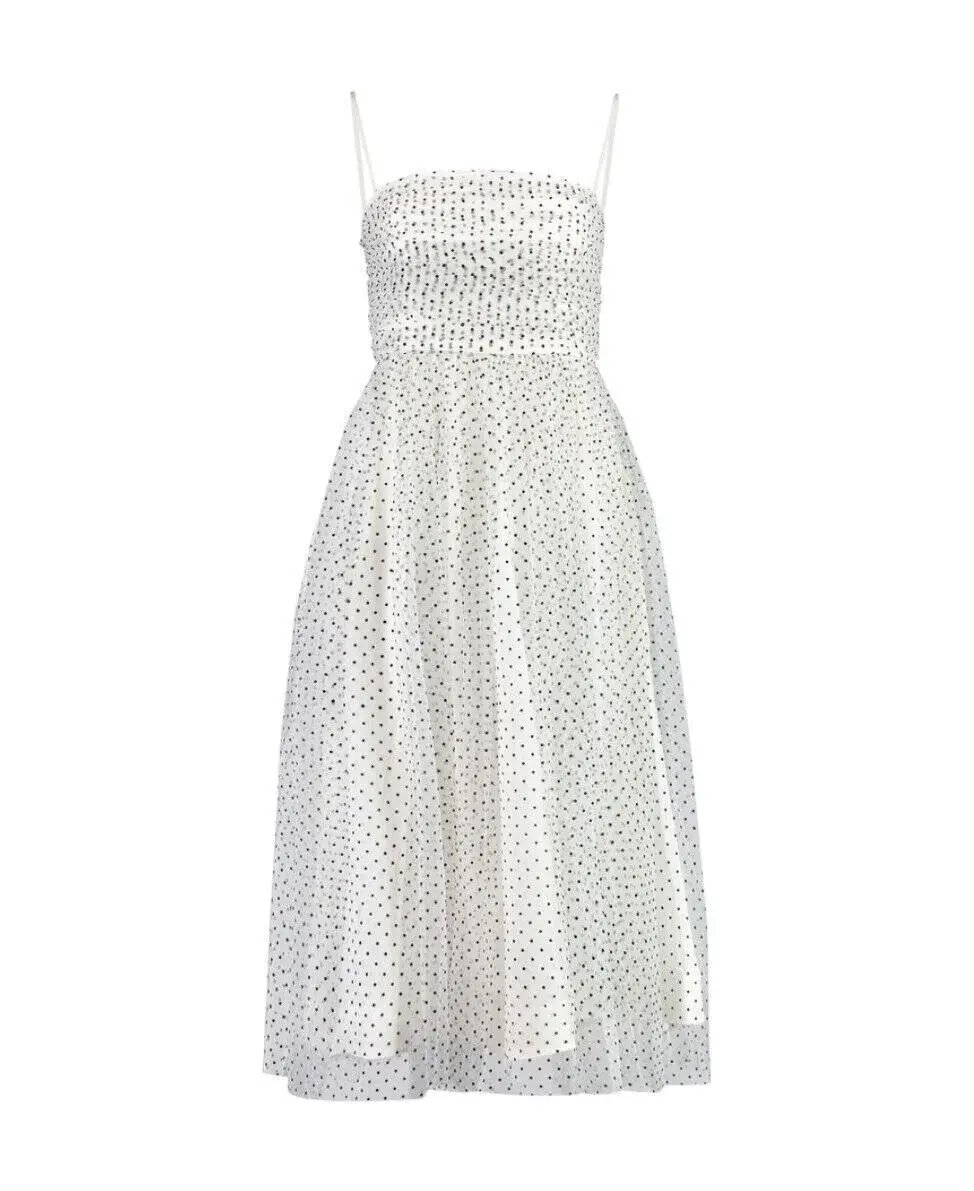 Zimmermann Tulle Midi Dress White Size 3 / AU 14 photo 3