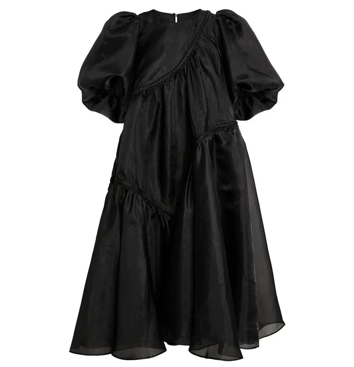 Aje Riviera Braided Midi Dress Black Size 6 photo 5