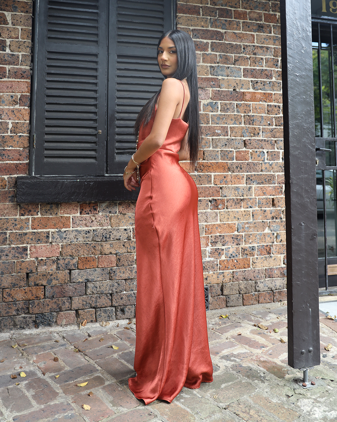 AINSLEY MAXI DRESS BY BEC AND BRIDGE ORANGE photo 4