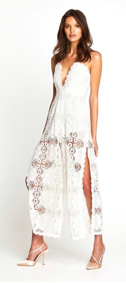 Alice McCall Diamond Veins Jumpsuit in Porcelain in Size 6 photo 2