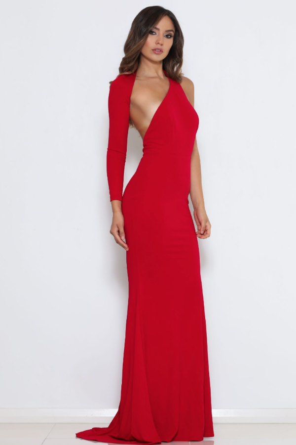 ABYSS BY ABBY 4TH AVE GOWN - RED photo 3