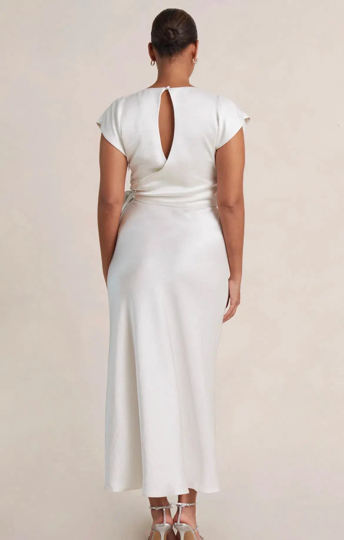 Bec & Bridge The Dreamer Wrap Dress Ivory Size 8 photo 3
