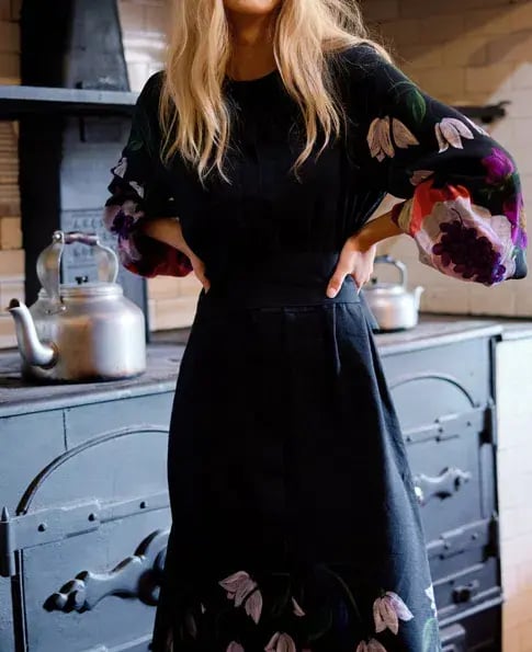 Binny  The Laden Table  Maxi Dress Print Size 14 photo 5