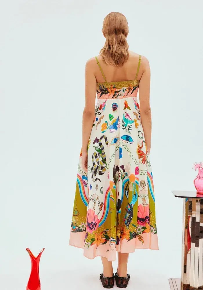 Alemais Evergreen Sundress Multi Print Size 8 photo 4
