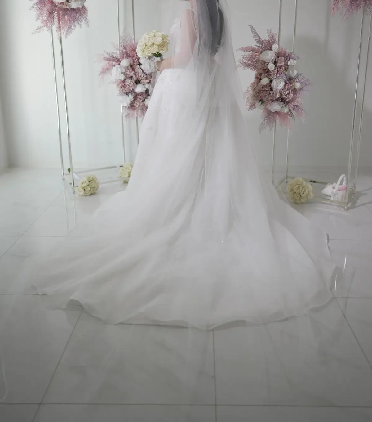 Pallas Couture Inspired Wedding Dress White Size 8 photo 5