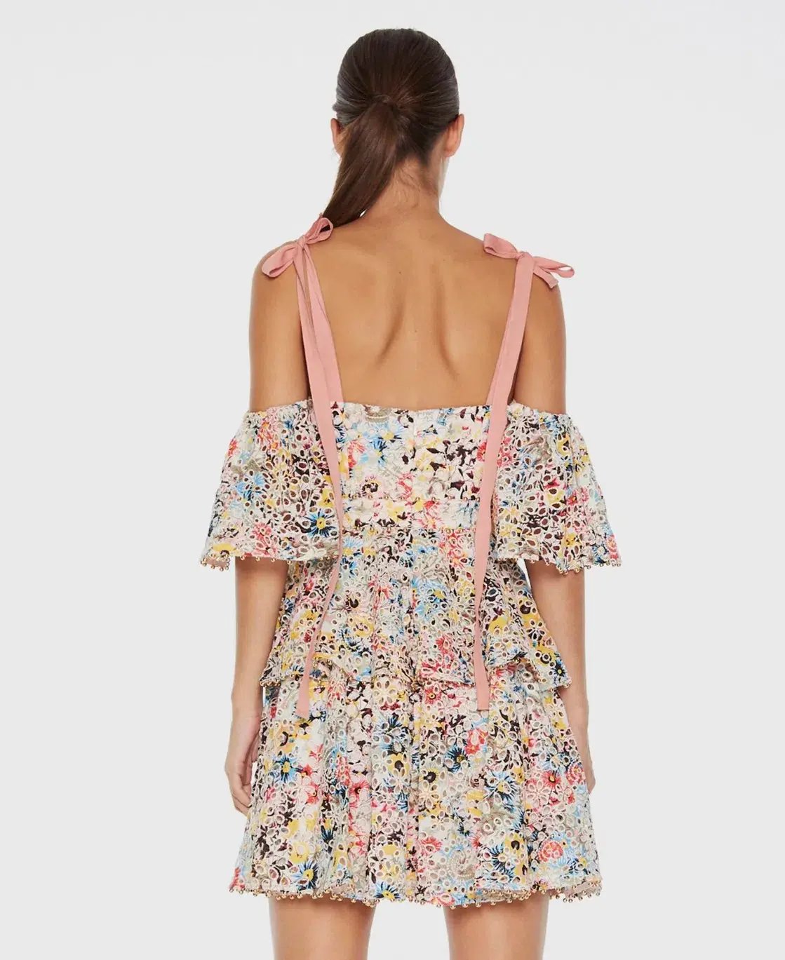 Talulah Bittersweet Flounce Mini Dress Multi Floral Size S / AU 8 photo 3