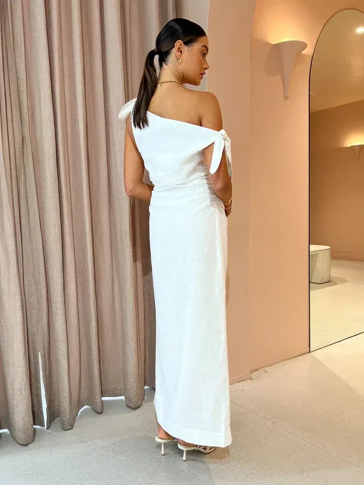 Sir The Label Bettina Off Shoulder Dress  White Size 0 / AU 6 photo 4