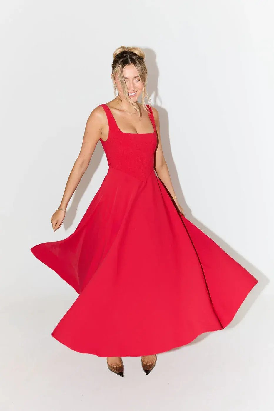 Odd Muse The Ultimate Muse Midi Dress Red Size AU 6 photo 2