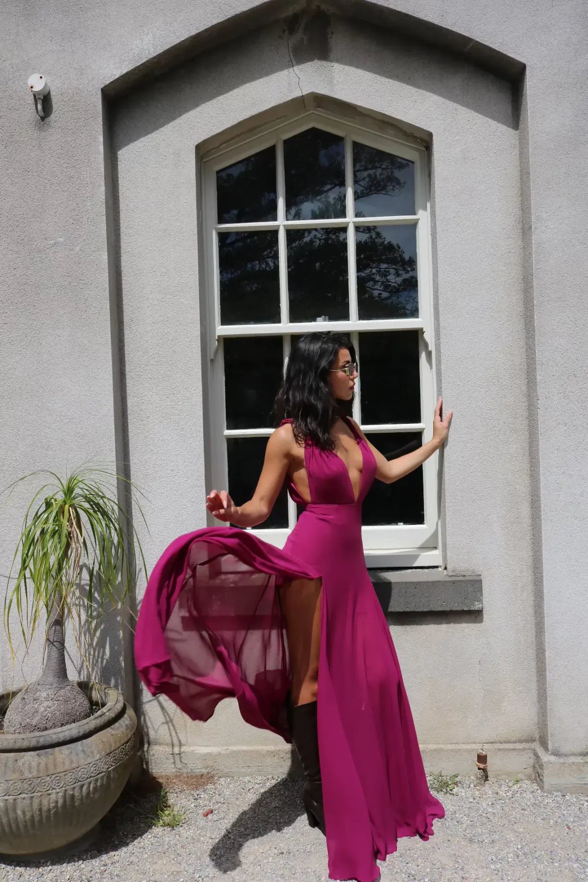 Calia Collection Gia Maxi Dress Fuchsia Size 10 photo 5