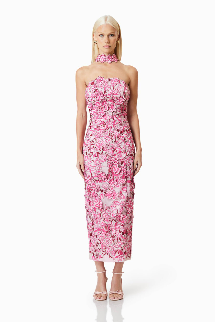 Elliatt Roseate Midi Dress - Pink photo 4
