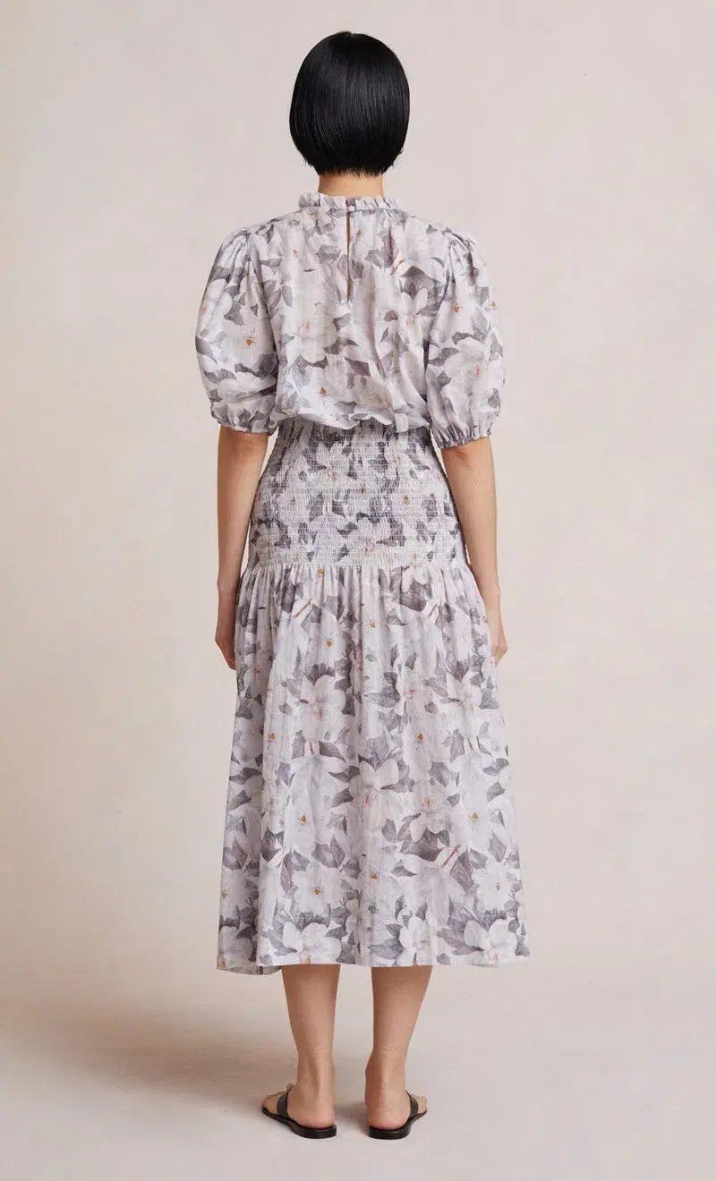Bec & Bridge Gardenia SS Cotton Midi Dress  Print Size 14 photo 3